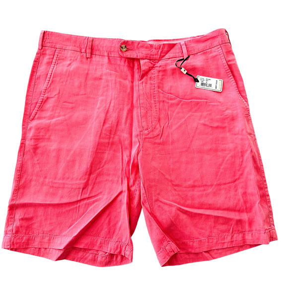 Peter Millar Other - Peter Millar Silk Linen Shorts 36 NEW Coral Pink Dress Golf Casual
